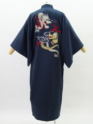 Photo1: Fighting Dragon "Kimono" robe