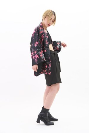 Photo1: Plum & Bird "HAORI-JACKET" (27 inches)