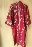 Photo4: Cherry Blossom  "Happi-coat" robe XL (WIDE SIZE)