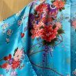 Photo10: Flower & Crane "Kimono" robe