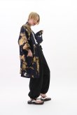 Photo3: Chrysanthemum & Crane  "Happi-coat" robe (Half length)