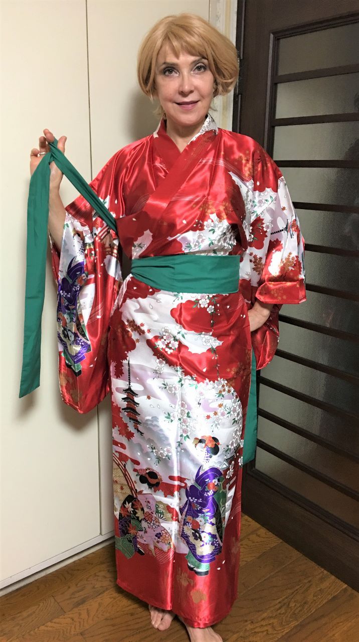 long sleeve kimono robe