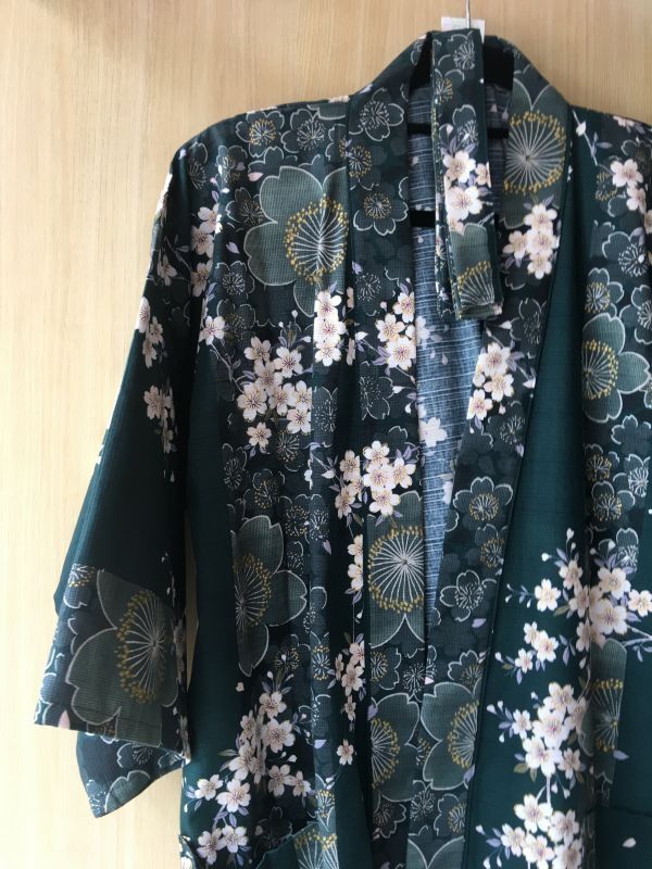 Photo: Cherry Blossom  "Happi-coat" robe XL (WIDE SIZE)