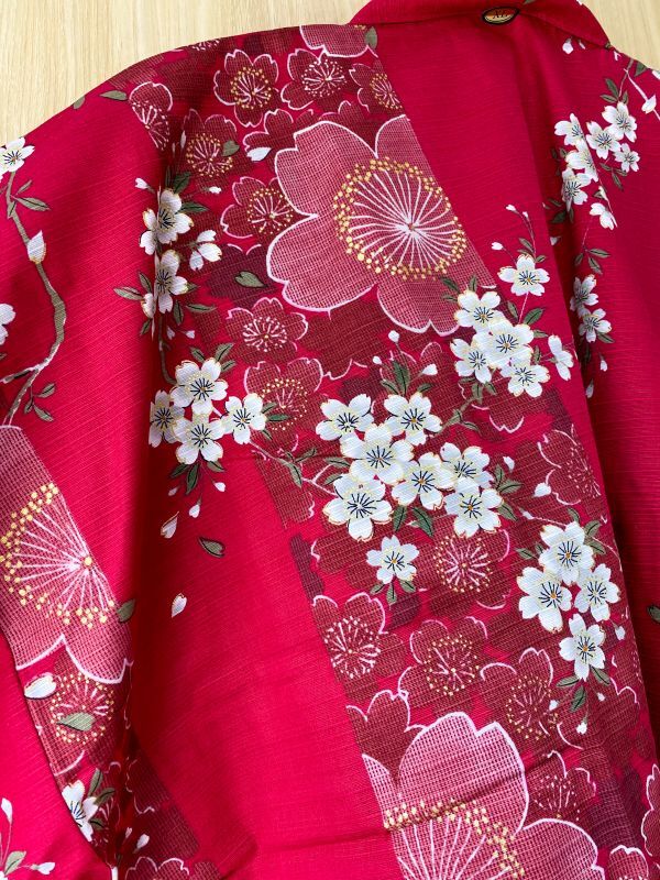 Photo: Cherry Blossom  "Happi-coat" robe XL (WIDE SIZE)