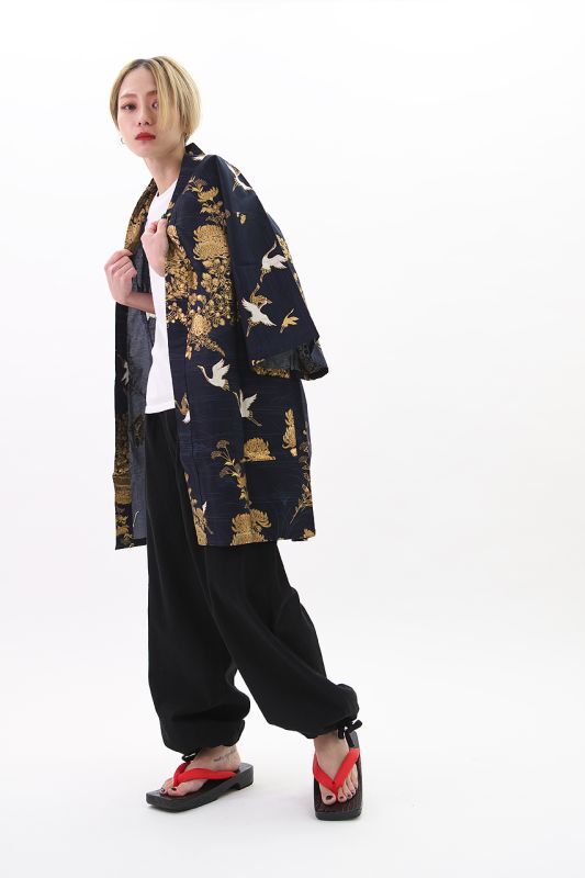 Photo: Chrysanthemum & Crane  "Happi-coat" robe (Half length)